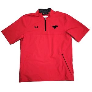 Under Armour Red Short Sleeve Windbreaker Pullover